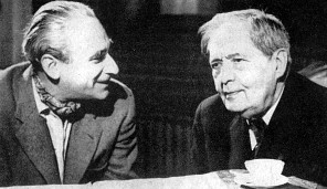 Karel An�erl (vlevo) s V�clavem Talichem, 1959