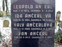 Detail pomníku rodiny Ančerlovi
